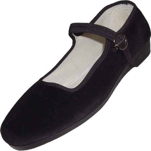 Ballerina samt flachschuhe - samt,