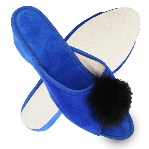 Damen samt pantoffel mit - pantoffel,