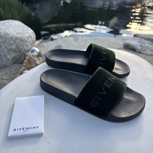 Givenchy logo pool slides - pool,