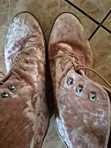 Damen halbschuhe rosa samt - damen,