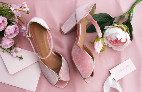 Blush pink schuhe chloe - pink, –